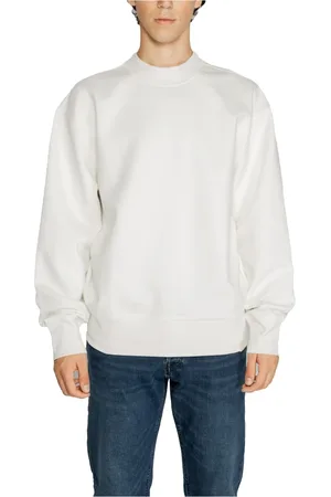 Calvin Klein Hombre, Sudaderas, Blanco, Talla: L