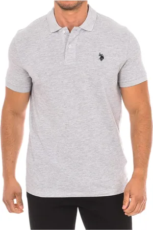 U.S. Polo Assn. Hombre, Camisetas, Gris, Talla: M