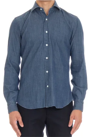 BARBA Hombre, Camisas, Azul, Talla: M
