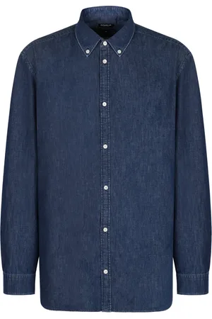 Dondup Hombre, Camisas, Azul, Talla: L