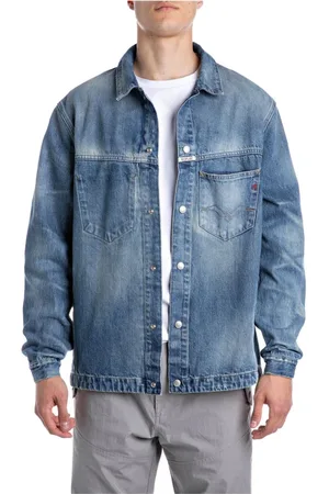 Replay Hombre, Chaquetas, Azul, Talla: XL