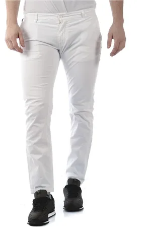 D.A. Daniele Alessandrini Hombre, Pantalones, Blanco, Talla: W33