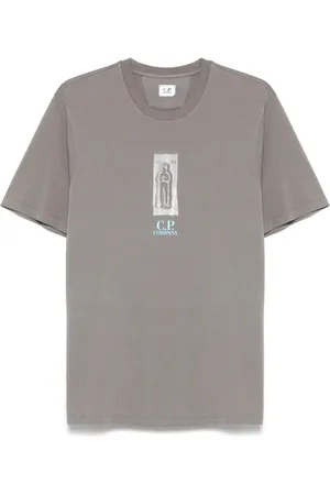 C.P. Company Hombre, Camisetas, Gris, Talla: XL