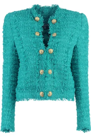 Balmain Mujer, Chaquetas, Verde, Talla: S