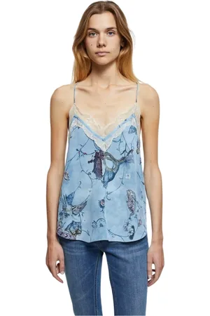 Zadig & Voltaire Mujer, Camisetas, Azul, Talla: M