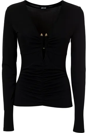 Roberto Cavalli Mujer, Camisetas, Negro, Talla: L