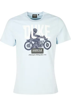 Barbour Hombre, Camisetas, Azul, Talla: 2XL