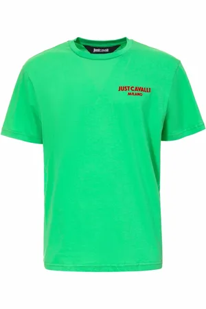 Roberto Cavalli Hombre, Camisetas, Verde, Talla: S