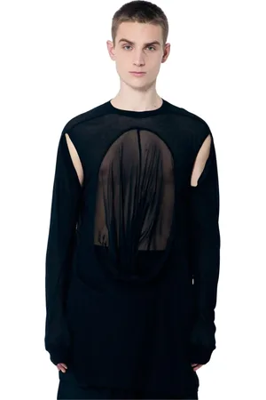 Rick Owens Hombre, Camisetas, Negro, Talla: L
