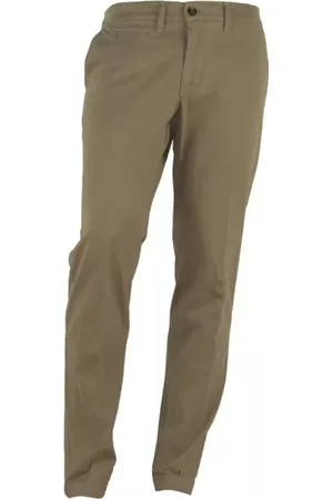 Made in italia Hombre, Pantalones, Marrón, Talla: L