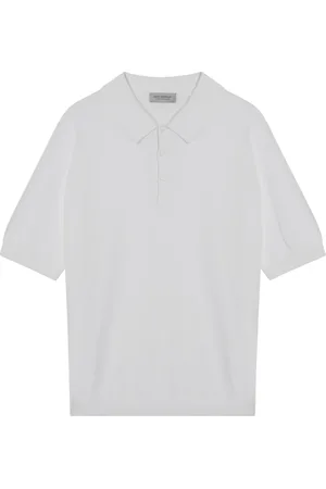 JOHN SMEDLEY Hombre, Camisetas, Blanco, Talla: S