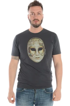 D.A. Daniele Alessandrini Hombre, Camisetas, Gris, Talla: L