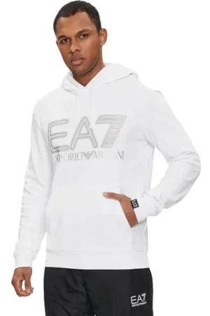 EA7 Hombre, Sudaderas, Blanco, Talla: L