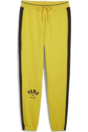 PUMA Hombre, Pantalones, Amarillo, Talla: S