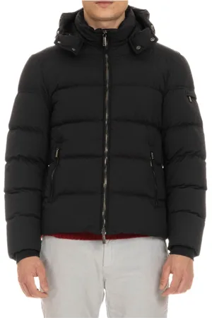 MOORER Hombre, Chaquetas, Negro, Talla: L