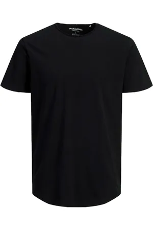 JACK & JONES Hombre, Camisetas, Negro, Talla: M