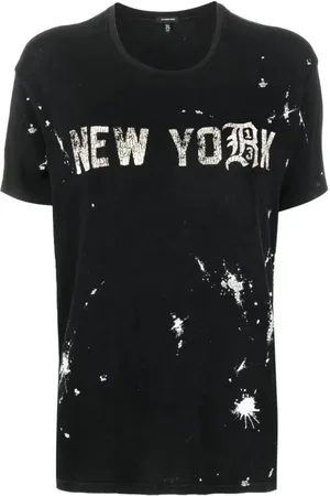 R13 Mujer, Camisetas, Negro, Talla: L