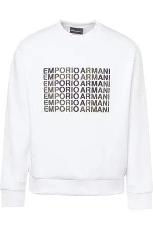 Emporio Armani Hombre, Sudaderas, Blanco, Talla: L