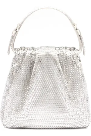 Amina Muaddi Mujer, Bolsos, Gris, Talla: ONE Size