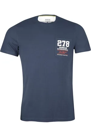 Barbour Hombre, Camisetas, Azul, Talla: L