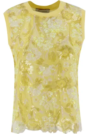 ERMANNO SCERVINO Mujer, Camisetas, Amarillo, Talla: M