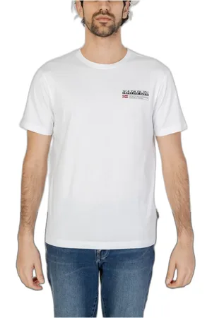 Napapijri Hombre, Camisetas, Blanco, Talla: M