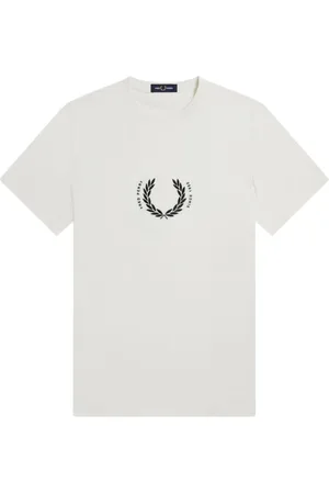Fred Perry Hombre, Camisetas, Blanco, Talla: M