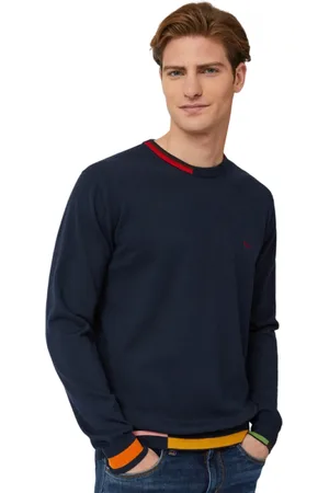 HARMONT&BLAINE Hombre, Jerseys, Azul, Talla: M