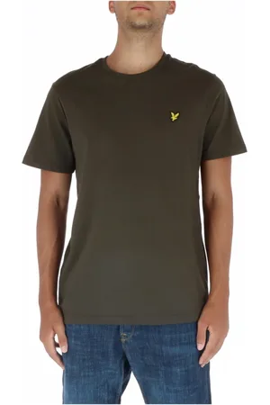 Lyle & Scott Hombre, Camisetas, Verde, Talla: S