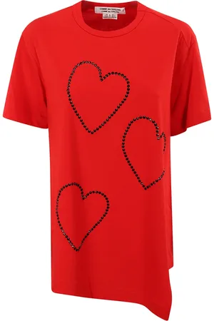 Comme des Garçons Mujer, Camisetas, Rojo, Talla: M