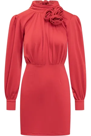 ACTUALEE Mujer, Vestidos, Rojo, Talla: M