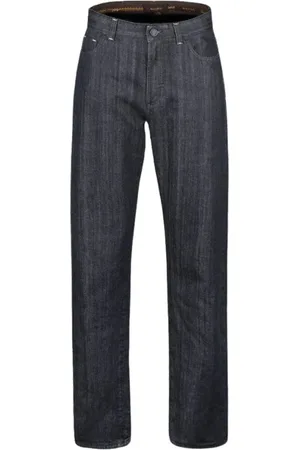 MOORER Hombre, Pantalones, Negro, Talla: W40