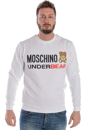 Moschino Hombre, Sudaderas, Blanco, Talla: L