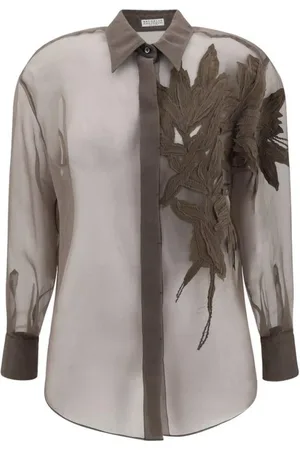 Brunello Cucinelli Mujer, Blusas y Camisas, Marrón, Talla: S