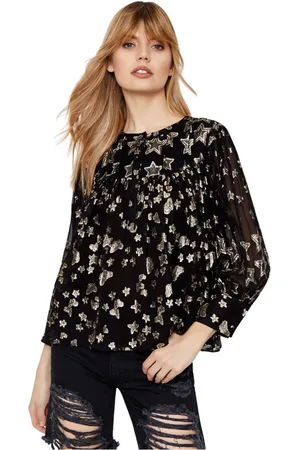 LOVESHACKFANCY Mujer, Blusas y Camisas, Negro, Talla: M