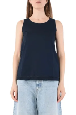 Max Mara Mujer, Camisetas, Azul, Talla: S
