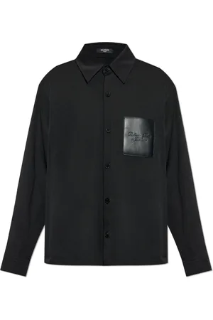 Balmain Hombre, Camisas, Negro, Talla: 4XL