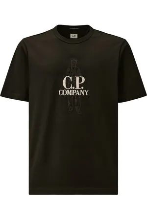 C.P. Company Hombre, Camisetas, Negro, Talla: L
