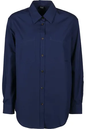 FAY Mujer, Blusas y Camisas, Azul, Talla: S