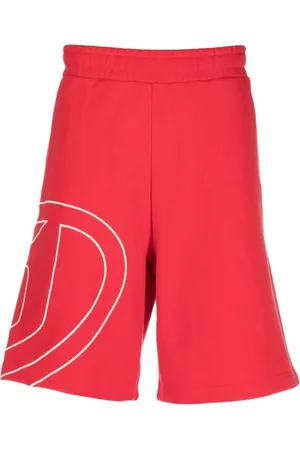 Diesel Hombre, Pantalones cortos, Rojo, Talla: M