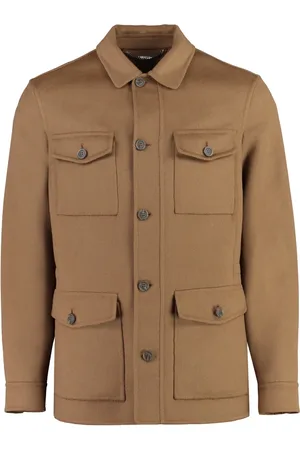 CANALI Hombre, Chaquetas, Marrón, Talla: L