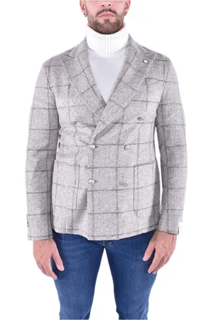 L.B.M. 1911 Hombre, Chaquetas, Gris, Talla: L