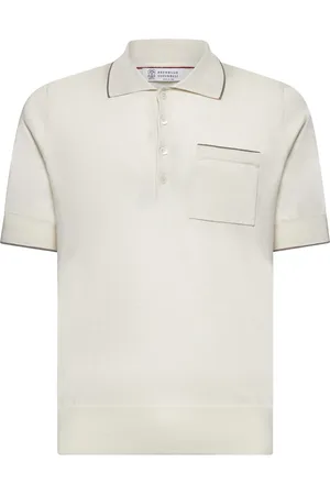 Brunello Cucinelli Hombre, Camisetas, Blanco, Talla: L