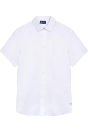 GAS Hombre, Camisas, Blanco, Talla: M