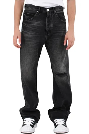 Purple Brand Hombre, Vaqueros, Negro, Talla: W32
