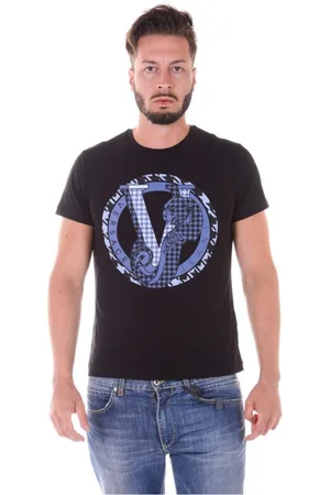 VERSACE Hombre, Camisetas, Negro, Talla: M
