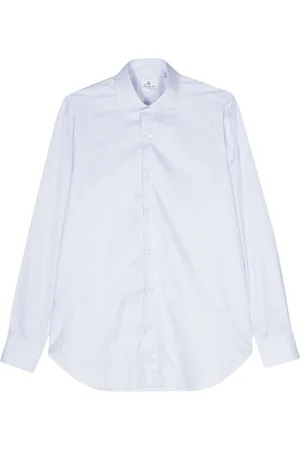 Finamore Hombre, Camisas, Azul, Talla: L