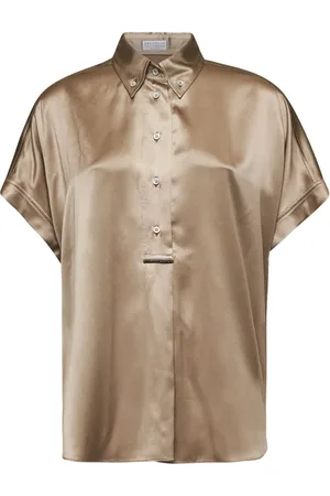 Brunello Cucinelli Mujer, Blusas y Camisas, Verde, Talla: L