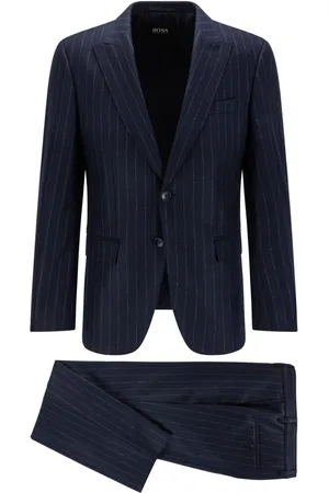 HUGO BOSS Hombre, Trajes, Azul, Talla: L