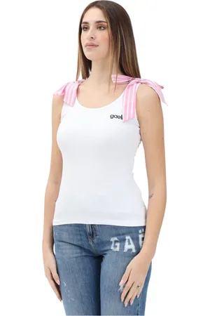 GAËLLE Mujer, Camisetas, Blanco, Talla: XS